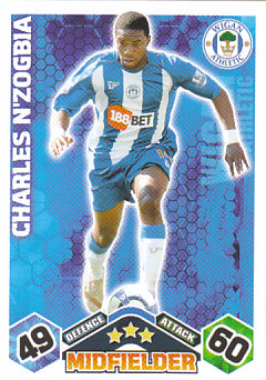 Charles N'Zogbia Wigan Athletic 2009/10 Topps Match Attax #334